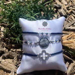 Bible Verse Adjustable Bracelet Set